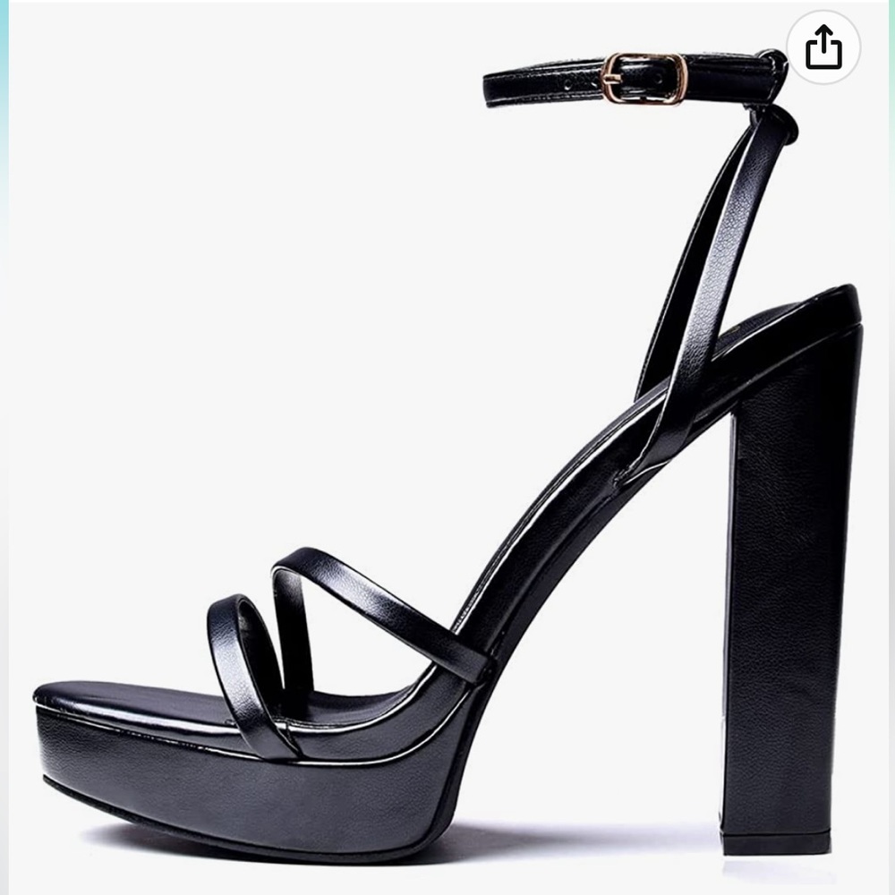GENSHUO Women's Platform Chunky High Heels